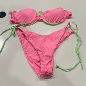Lulu's Pink and Green Bikini